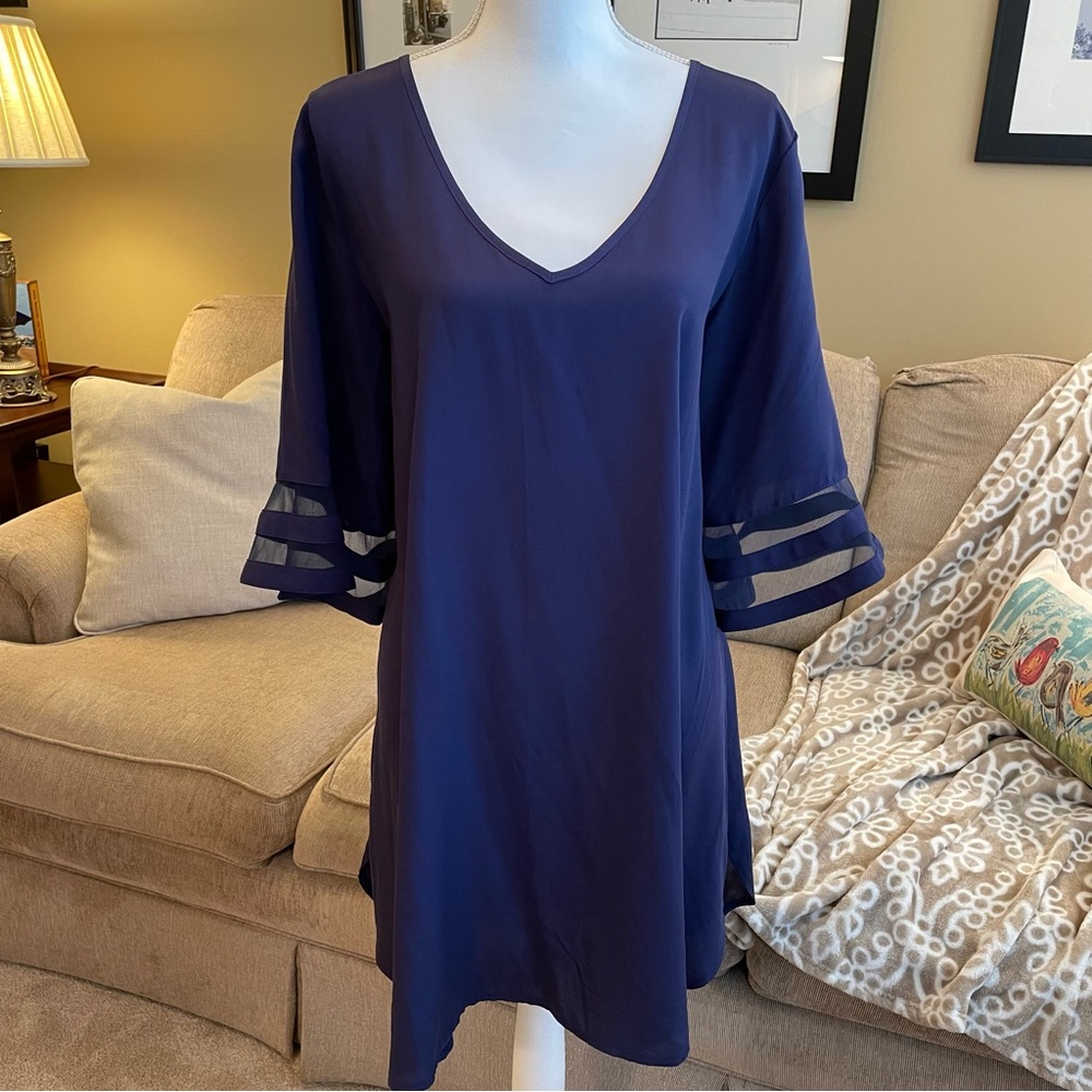Ekouaer NWT Navy Swimsuit Coverup Size L